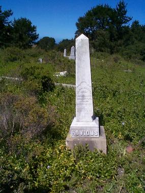 Silas' grave marker.