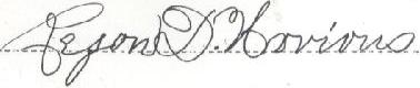 Rezon D. Hovious' signature